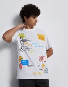 Футболка мужская Gloria Jeans BKT013205 белый S/182
