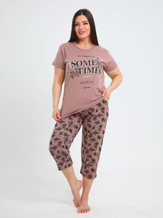 Пижама женская Soft home П004 розовая 54 RU