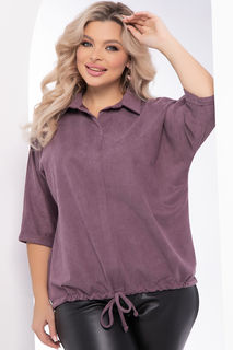 Блуза женская LT Collection Мона Лиза фиолетовая 54 RU