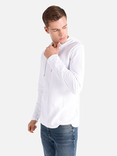 Лонгслив мужской Colins CL1064789 белый XS