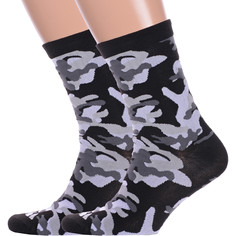 Комплект носков мужских Hobby Line 2-Нм060-3 серых 39-44, 2 пары