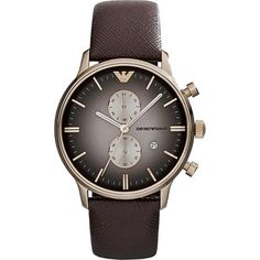 Наручные часы унисекс Emporio Armani AR1755 коричневые