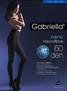 Колготки женские Gabriella GAB Micronano черные 2