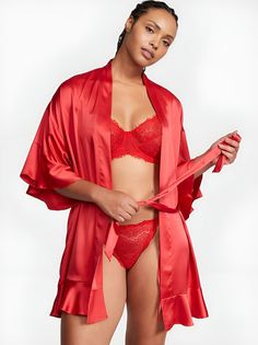 Халат женский Victorias Secret 11207859 красный М/L