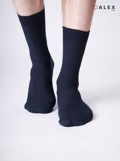 Комплект носков мужских AlexTextile M-5804 синих 39-40, 3 пары