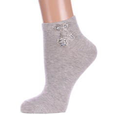 Носки женские Hobby Line Нжвип1006-06 серые 36-40