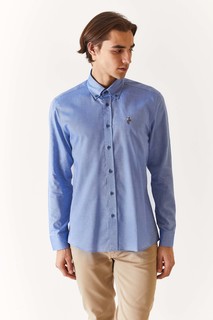 Рубашка мужская US Polo Assn G081SZ0040CEDCOLORREG023K синяя S