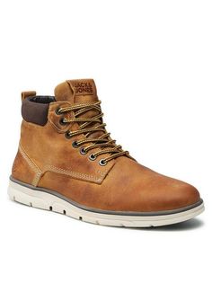 Ботинки мужские Jack & Jones Jfwtubar 12159516 коричневые 45 EU