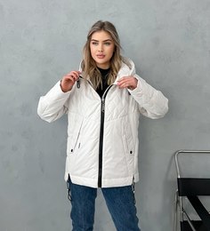 Куртка женская 363 белая 50 RU No Brand
