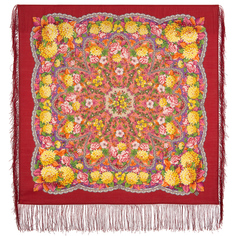 Платок женский Павловопосадский платок 1920 разноцветный