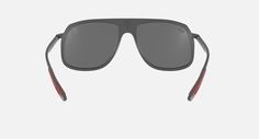 Солнцезащитные очки унисекс Ray-Ban RB4308M серые/красные