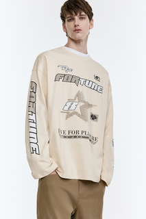 Лонгслив мужской Befree 2413122005-62 бежевый S