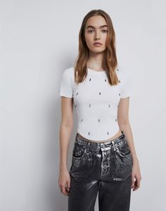 Футболка женская Gloria Jeans GKT023233 белый M/170