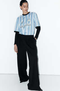 Футболка женская Befree 2421120008-42 голубая S