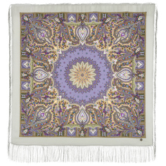 Платок женский Павловопосадский платок 1712 разноцветный, 110х110 см