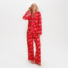 Пижама женская KAFTAN ХоХо красная 42-40 RU