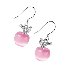 Серьги из бижутерного сплава Ice&High Collection MS333595P, хрусталь/кошачий глаз