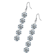 Серьги из бижутерного сплава Ice&High Collection MS333584, хрусталь