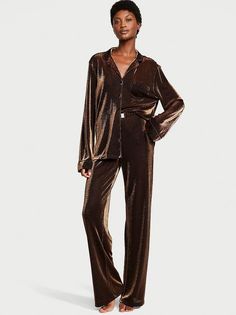 Пижама женская Victorias Secret 11230418 коричневая 2XL