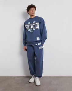 Спортивные брюки мужские Gloria Jeans BAC012902 синий XXL/182
