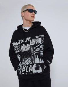 Худи мужское Gloria Jeans BAC012768 черный XXL/182