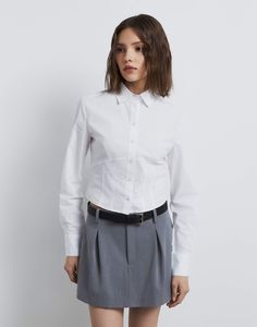 Рубашка женская Gloria Jeans GWT003232 белый S/170