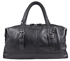 Дорожная сумка унисекс Carlo Gattini Campora черная, 30х50х25 см