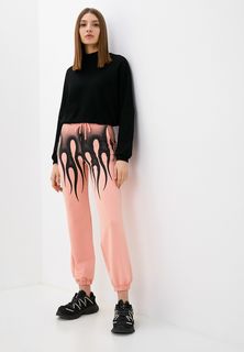 Спортивные брюки женские BLACKSI 5038 розовые XL