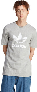 Футболка мужская Adidas TREFOIL T-SHIRT серая 2XL