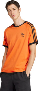 Футболка унисекс Adidas T-shirt Adidas 3-STRIPES TEE оранжевая XL