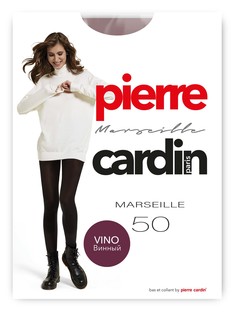 Колготки женские Pierre Cardin Marseille, размер 2, 50 den, бордовый
