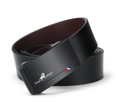 Ремень мужской Rongke POLO 20 черный, 125 см