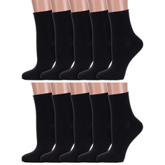 Комплект носков женских Hobby Line 10-Нжх черных 36-40, 10 пар