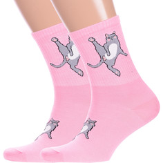 Комплект носков унисекс Hobby Line 2-нус розовых 36-40, 2 пары