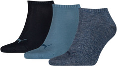 Комплект носков унисекс PUMA Unisex Sneaker Plain 3P разноцветных 43-46 3 пары