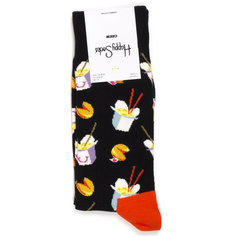 Носки унисекс Happy Socks Take out черные 41-46