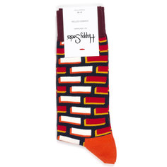 Носки унисекс Happy Socks Bircks красные 36-40