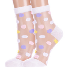 Комплект носков женских Hobby Line 2-нжст2036 белых 36-40, 2 пары