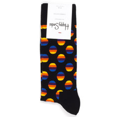 Носки унисекс Happy Socks Sunrise Dot черные 41-46