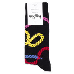 Носки унисекс Happy Socks Rope черные 41-46