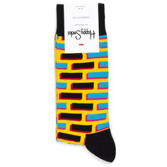 Носки унисекс Happy Socks Bircks желтые 41-46