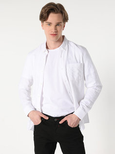 Рубашка мужская Colins CL1063192_Q1.V1 белая M