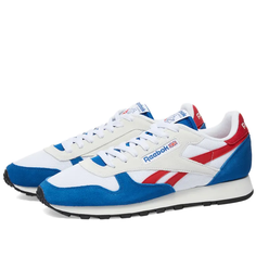 Кроссовки унисекс Reebok Classic Leather синие 7.5 US