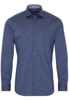 Рубашка мужская ETERNA 8889-17-F140 синяя 39