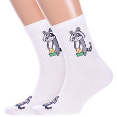 Комплект носков унисекс Hobby Line 2-нус80159-01-33 белых 36-40, 2 пары