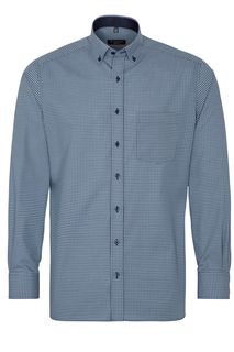 Рубашка мужская ETERNA 8912-67-X143 синяя 40