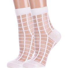 Комплект носков женских Hobby Line 2-нжст2037-03 белых 36-40, 2 пары