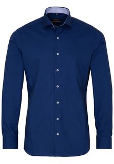 Рубашка мужская ETERNA 3270-18-F142 синяя 39