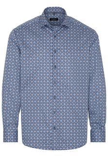 Рубашка мужская ETERNA 3947-18-E17V синяя 43