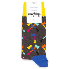Носки унисекс Happy Socks Axe коричневые 41-46
